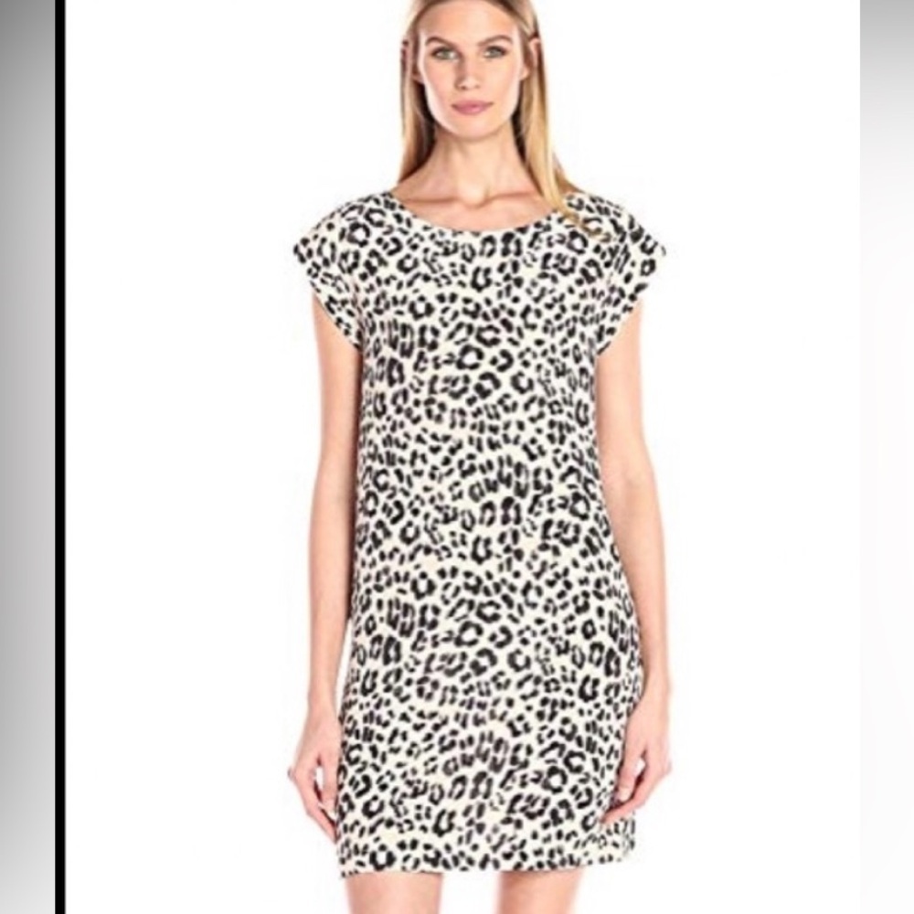 NWT-Joie Silk Leopard Print Dress, Sz M
